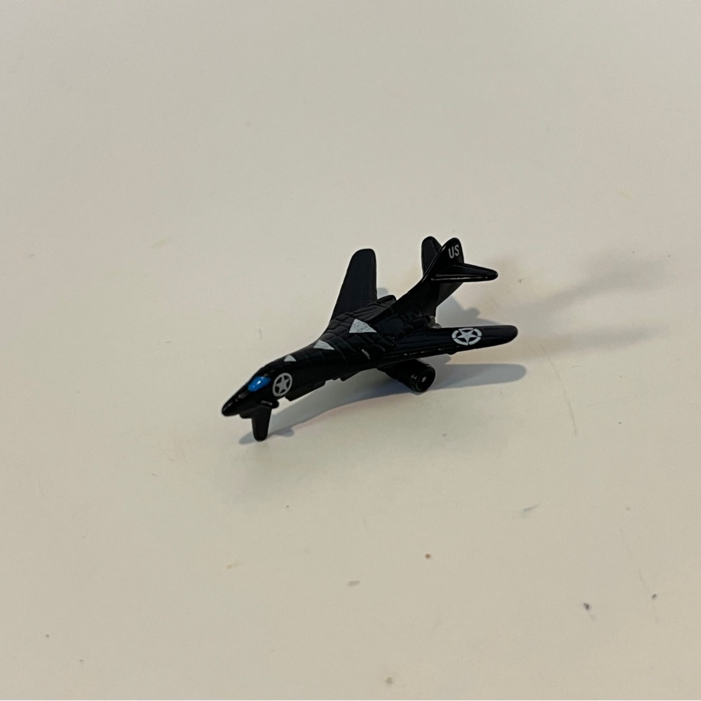 5/$25 1987 B1-B Micro Machines Galoob 80s Military Black Bomber Aircraft Mini